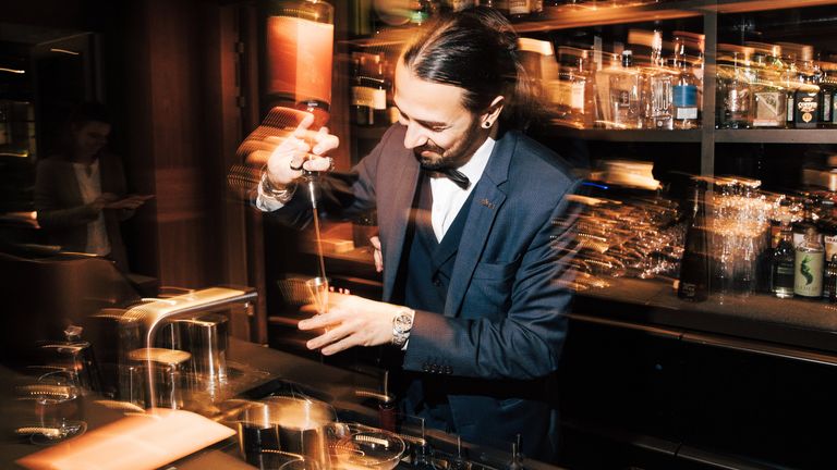 Cocktails are inspired by jazz musicians at Bar Aristide.